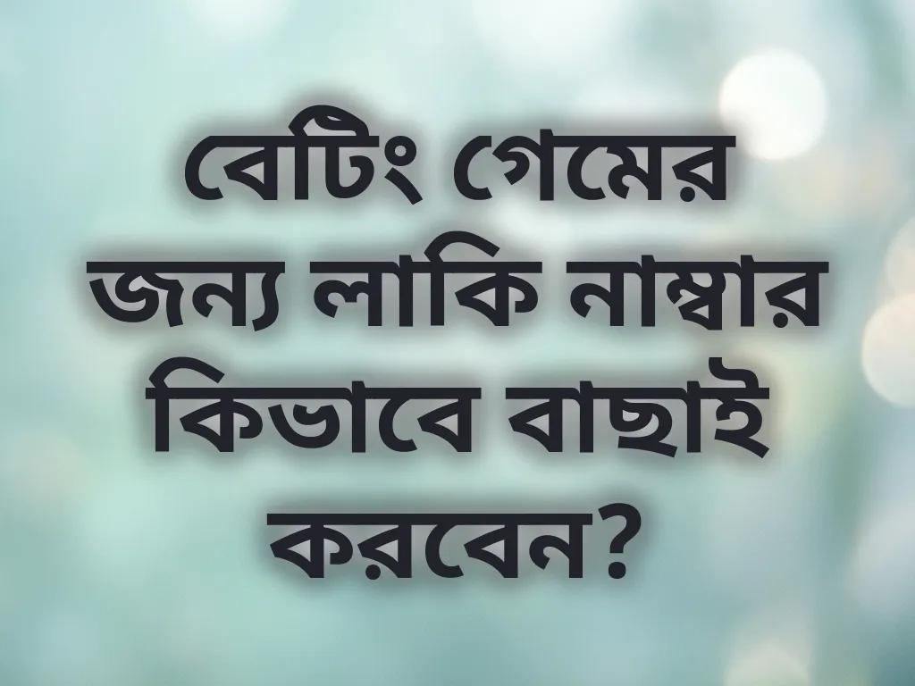 লাকি নাম্বার গাইড